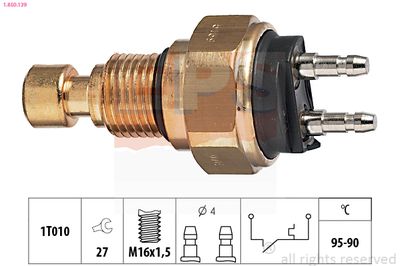 Temperature Switch, radiator fan EPS 1.850.139