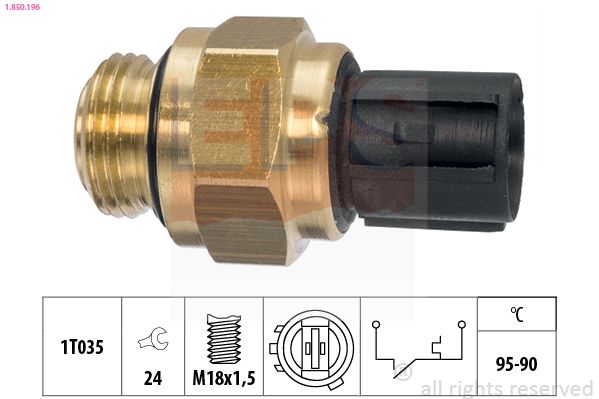 EPS 1.850.196 Temperature Switch, radiator fan