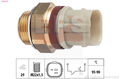 Temperature Switch, radiator fan EPS 1.850.197