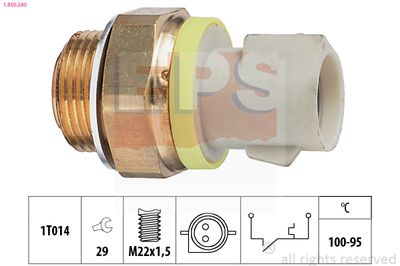 Temperature Switch, radiator fan EPS 1.850.280