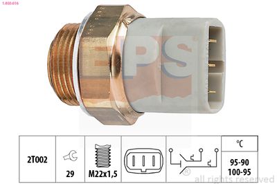 Temperature Switch, radiator fan EPS 1.850.616