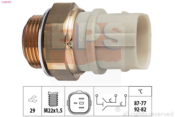 EPS 1.850.651 Temperature Switch, radiator fan