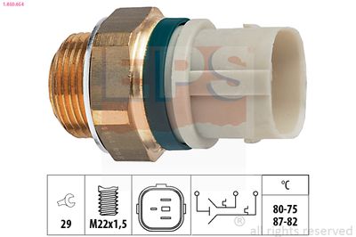 Temperature Switch, radiator fan EPS 1.850.654