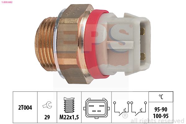 EPS 1.850.682 Temperature Switch, radiator fan