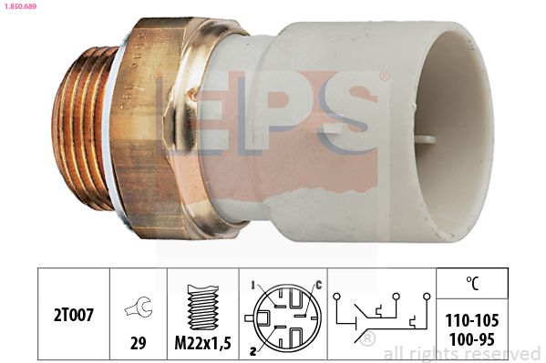 EPS 1.850.689 Temperature Switch, radiator fan