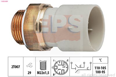Temperature Switch, radiator fan EPS 1.850.689