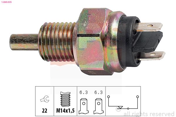 EPS 1.860.035 Switch, reverse light