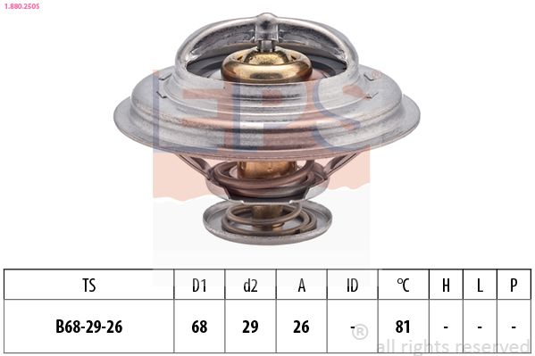 EPS 1.880.250S Thermostat, coolant