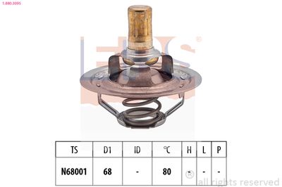 Thermostat, coolant EPS 1.880.309S