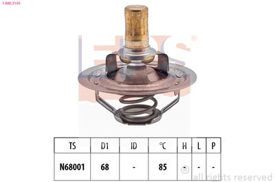 Thermostat, coolant EPS 1.880.310S
