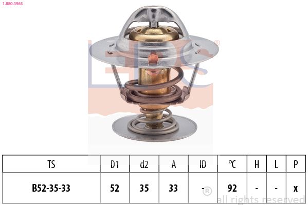 EPS 1.880.396S Thermostat, coolant