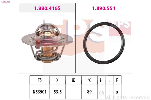 EPS 1.880.416 Thermostat, coolant