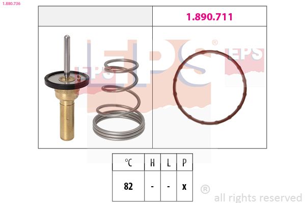 EPS 1.880.736 Thermostat, coolant
