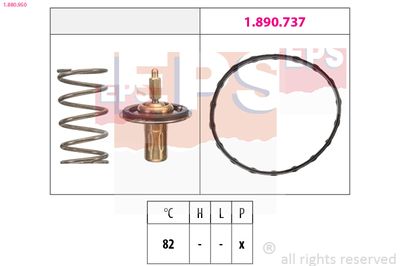 Thermostat, coolant EPS 1.880.950