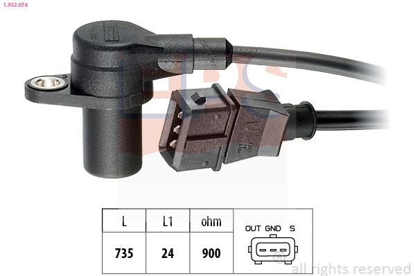 EPS 1.953.074 Sensor, crankshaft pulse