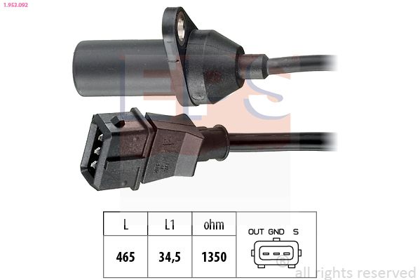 EPS 1.953.092 Sensor, crankshaft pulse