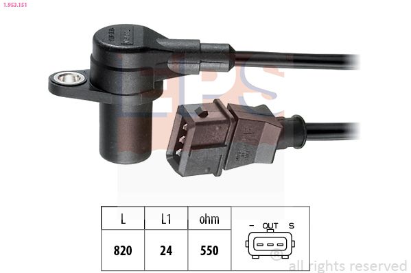 EPS 1.953.151 Sensor, crankshaft pulse