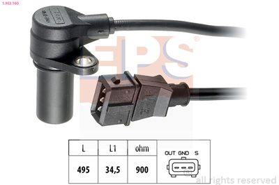 Sensor, crankshaft pulse EPS 1.953.160