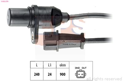 Sensor, crankshaft pulse EPS 1.953.279