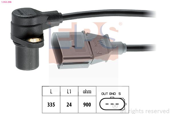 EPS 1.953.398 Sensor, crankshaft pulse