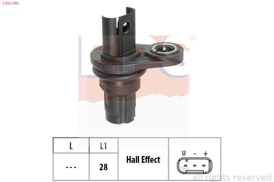 Sensor, crankshaft pulse EPS 1.953.760