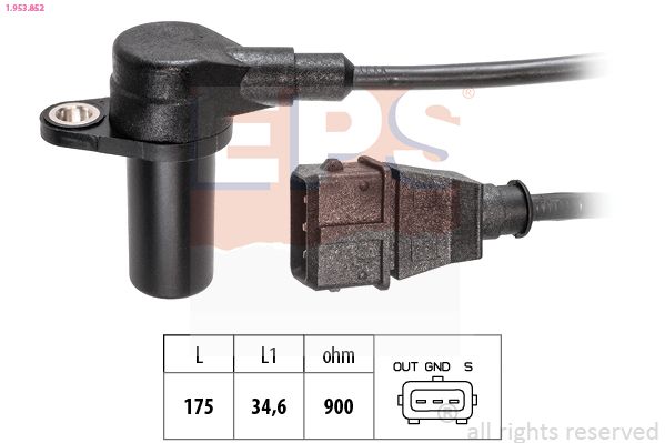 EPS 1.953.852 Sensor, crankshaft pulse