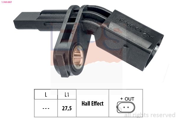 EPS 1.960.007 Sensor, wheel speed