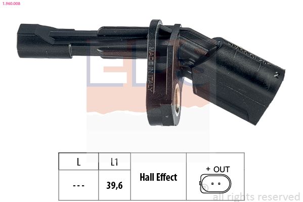 EPS 1.960.008 Sensor, wheel speed
