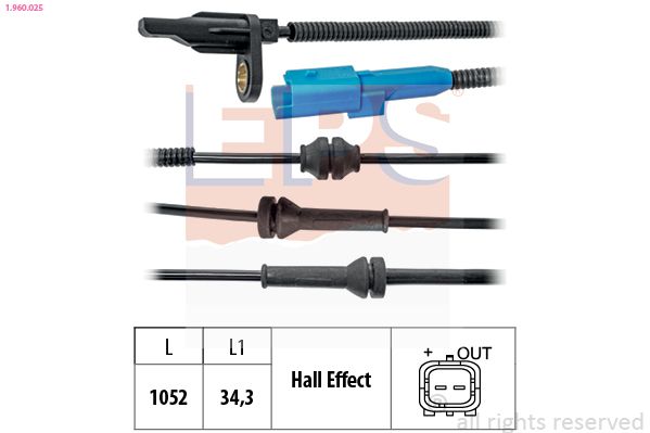 EPS 1.960.025 Sensor, wheel speed