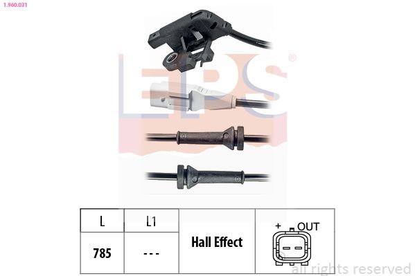 EPS 1.960.031 Sensor, wheel speed