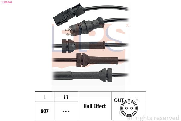 EPS 1.960.069 Sensor, wheel speed