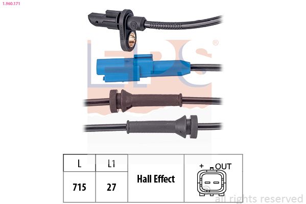 EPS 1.960.171 Sensor, wheel speed