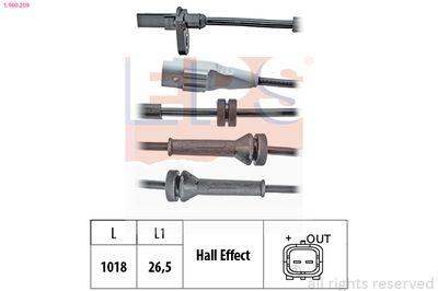 Sensor, wheel speed EPS 1.960.209