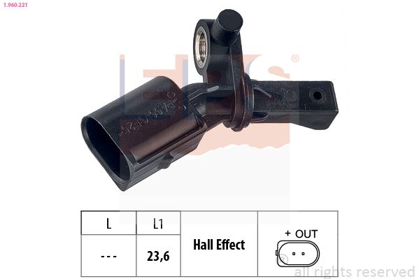 EPS 1.960.221 Sensor, wheel speed