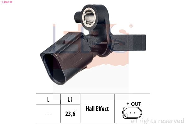 EPS 1.960.222 Sensor, wheel speed