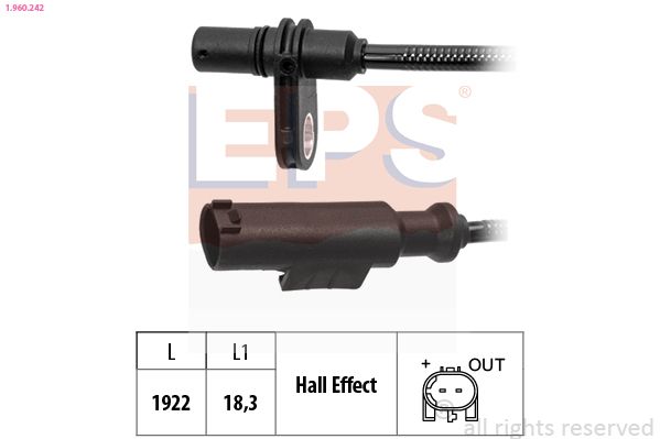 EPS 1.960.242 Sensor, wheel speed