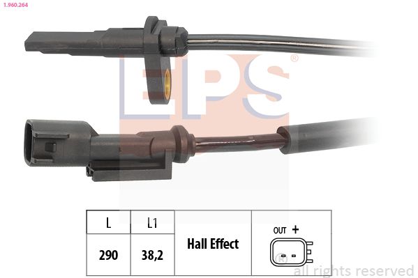 EPS 1.960.264 Sensor, wheel speed