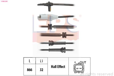 Sensor, wheel speed EPS 1.960.265