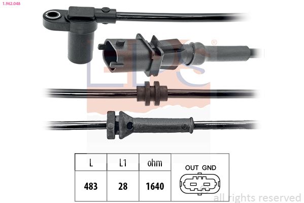 EPS 1.962.048 Sensor, wheel speed