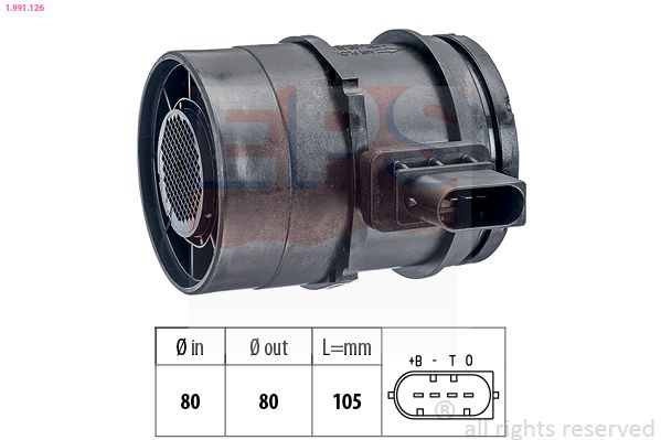 EPS 1.991.126 Mass Air Flow Sensor