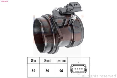 Mass Air Flow Sensor EPS 1.991.473