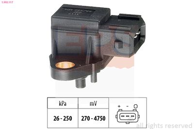 Air Pressure Sensor, altitude adaption EPS 1.993.117