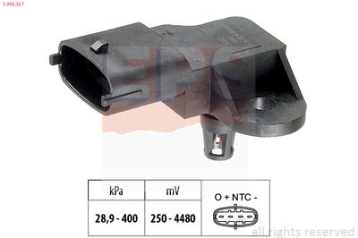 Air Pressure Sensor, altitude adaption EPS 1.993.357