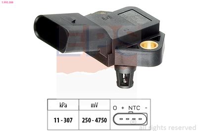 Air Pressure Sensor, altitude adaption EPS 1.993.388