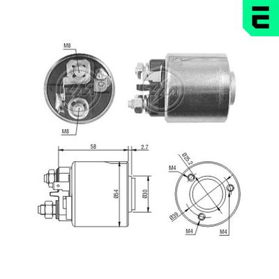 Solenoid Switch, starter ERA 227056