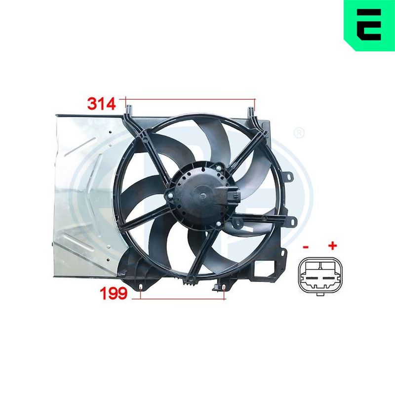 ERA 352043 Fan, engine cooling