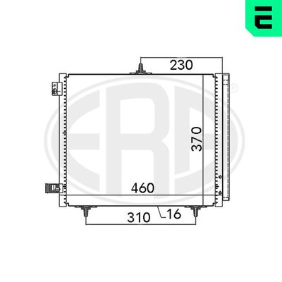 Condenser, air conditioning ERA 667009