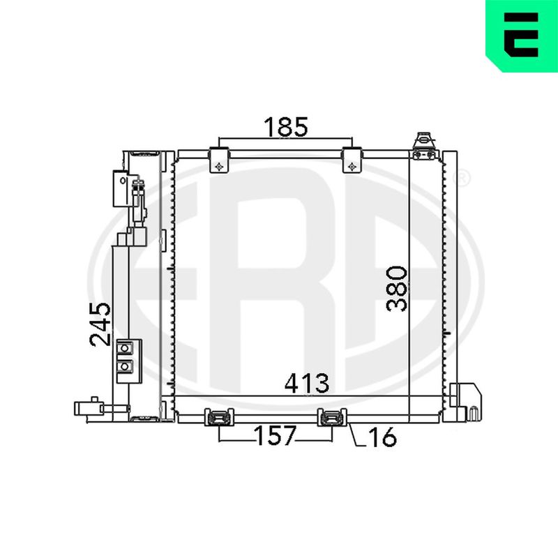 ERA 667011 Condenser, air conditioning