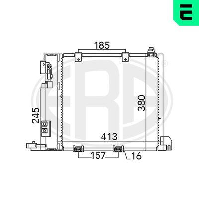 Condenser, air conditioning ERA 667011