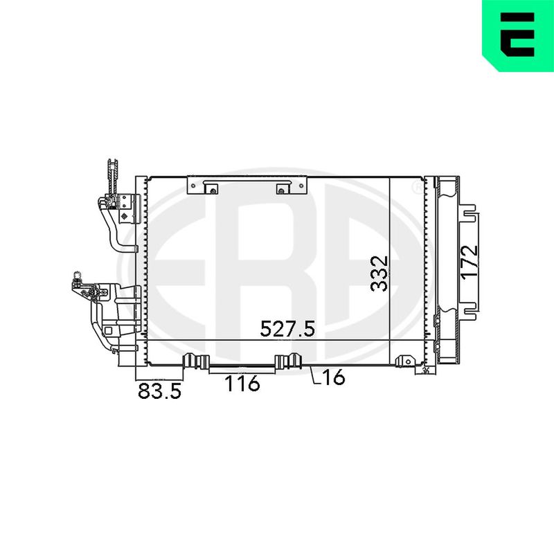 ERA 667015 Condenser, air conditioning